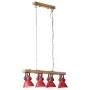 Lámpara de techo rojo desgastado 25 W E27 90x24x111 cm by , Lamps - Ref: Foro24-371837, Price: 93,41 €, Discount: %