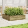 Pflanzgefäß aus imprägniertem Kiefernholz, 90 x 90 x 23 cm von , Töpfe und Pflanzgefäße - Ref: Foro24-847207, Preis: 76,71 €,...