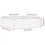 Jardinera de madera de pino impregnada 90x90x23 cm de , Maceteros y jardineras - Ref: Foro24-847207, Precio: 76,69 €, Descuen...