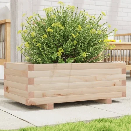 Solid pine wood planter 70x40x26.5 cm by , Pots and planters - Ref: Foro24-847328, Price: 58,04 €, Discount: %