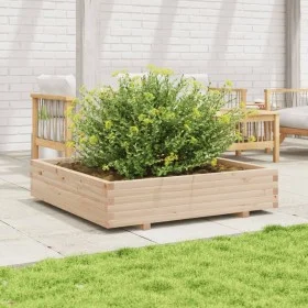Pflanzgefäß aus massivem Kiefernholz, 110 x 110 x 26,5 cm von , Töpfe und Pflanzgefäße - Ref: Foro24-847323, Preis: 119,04 €,...