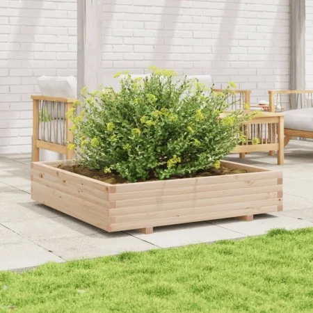 Solid pine wood planter 110x110x26.5 cm by , Pots and planters - Ref: Foro24-847323, Price: 119,04 €, Discount: %