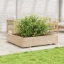 Solid pine wood planter 110x110x26.5 cm by , Pots and planters - Ref: Foro24-847323, Price: 119,04 €, Discount: %