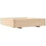 Solid pine wood planter 110x110x26.5 cm by , Pots and planters - Ref: Foro24-847323, Price: 119,04 €, Discount: %