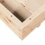 Solid pine wood planter 110x110x26.5 cm by , Pots and planters - Ref: Foro24-847323, Price: 119,04 €, Discount: %