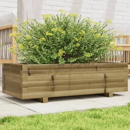 Impregnated pine wood planter 90x40x26.5 cm by , Pots and planters - Ref: Foro24-847337, Price: 88,04 €, Discount: %