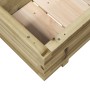 Impregnated pine wood planter 90x40x26.5 cm by , Pots and planters - Ref: Foro24-847337, Price: 89,43 €, Discount: %