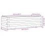 Impregnated pine wood planter 90x40x26.5 cm by , Pots and planters - Ref: Foro24-847337, Price: 88,04 €, Discount: %