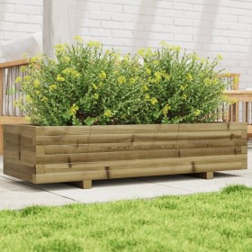 Impregnated pine wood planter 110x40x26.5 cm by , Pots and planters - Ref: Foro24-847342, Price: 106,32 €, Discount: %