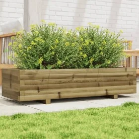 Jardinera de madera de pino impregnada 110x40x26,5 cm de , Maceteros y jardineras - Ref: Foro24-847342, Precio: 105,00 €, Des...