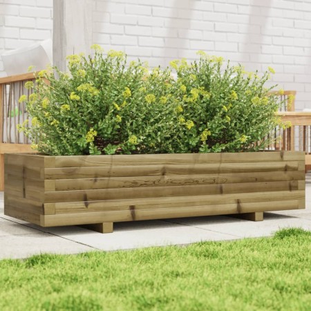 Pflanzgefäß aus imprägniertem Kiefernholz, 110 x 40 x 26,5 cm von , Töpfe und Pflanzgefäße - Ref: Foro24-847342, Preis: 106,3...