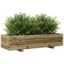 Impregnated pine wood planter 110x40x26.5 cm by , Pots and planters - Ref: Foro24-847342, Price: 106,32 €, Discount: %