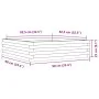 Jardinera de madera maciza Douglas 90x90x23 cm by , Pots and planters - Ref: Foro24-847206, Price: 93,46 €, Discount: %