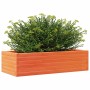 Jardinera de madera maciza pino marrón cera 90x40x23 cm by , Pots and planters - Ref: Foro24-847225, Price: 65,82 €, Discount: %