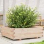 Jardinera de madera maciza de pino 80x80x26,5 cm by , Pots and planters - Ref: Foro24-847308, Price: 75,60 €, Discount: %