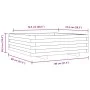 Jardinera de madera maciza de pino 80x80x26,5 cm by , Pots and planters - Ref: Foro24-847308, Price: 75,60 €, Discount: %