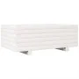 Jardinera de madera maciza de pino blanco 70x40x26,5 cm by , Pots and planters - Ref: Foro24-847329, Price: 61,90 €, Discount: %
