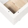 Massive Holzblumenkasten aus weißer Kiefer 70x40x26,5 cm von , Töpfe und Pflanzgefäße - Ref: Foro24-847329, Preis: 61,90 €, R...