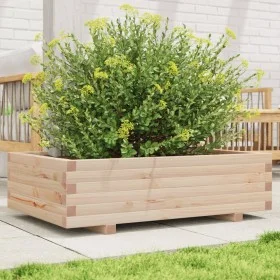 Massive Holzblumenkasten aus Kiefer 90x60x26,5 cm von , Töpfe und Pflanzgefäße - Ref: Foro24-847343, Preis: 72,81 €, Rabatt: %