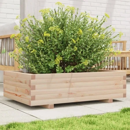 Massive Holzblumenkasten aus Kiefer 90x60x26,5 cm von , Töpfe und Pflanzgefäße - Ref: Foro24-847343, Preis: 72,81 €, Rabatt: %