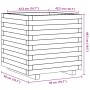 Imprägnierte Kiefernholz-Pflanzschale 50x50x49,5 cm von , Töpfe und Pflanzgefäße - Ref: Foro24-847357, Preis: 117,77 €, Rabat...