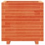Jardinera madera maciza de pino marrón cera 50x50x49,5 cm by , Pots and planters - Ref: Foro24-847355, Price: 106,83 €, Disco...
