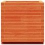 Jardinera madera maciza de pino marrón cera 50x50x49,5 cm by , Pots and planters - Ref: Foro24-847355, Price: 106,83 €, Disco...