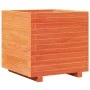 Jardinera madera maciza de pino marrón cera 50x50x49,5 cm by , Pots and planters - Ref: Foro24-847355, Price: 95,18 €, Discou...