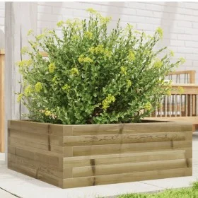 Jardinera de madera de pino impregnada 60x60x23 cm by , Pots and planters - Ref: Foro24-847192, Price: 54,40 €, Discount: %