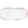 Jardinera de madera de pino impregnada 60x60x23 cm de , Maceteros y jardineras - Ref: Foro24-847192, Precio: 54,58 €, Descuen...