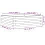 Jardinera de madera maciza de pino blanca 80x80x23 cm von , Töpfe und Pflanzgefäße - Ref: Foro24-847199, Preis: 77,62 €, Raba...