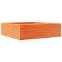 Jardinera de madera maciza pino marrón cera 80x80x23 cm by , Pots and planters - Ref: Foro24-847200, Price: 77,62 €, Discount: %