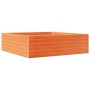 Jardinera de madera maciza pino marrón cera 80x80x23 cm by , Pots and planters - Ref: Foro24-847200, Price: 77,62 €, Discount: %