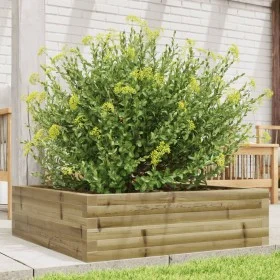 Jardinera de madera de pino impregnada 80x80x23 cm by , Pots and planters - Ref: Foro24-847202, Price: 69,67 €, Discount: %