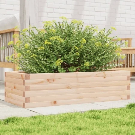 Jardinera de madera maciza de pino 90x40x23 cm de , Maceteros y jardineras - Ref: Foro24-847223, Precio: 67,07 €, Descuento: %