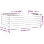 Massive Douglas-Holz-Pflanzkasten 70x40x23 cm von , Töpfe und Pflanzgefäße - Ref: Foro24-847221, Preis: 50,40 €, Rabatt: %