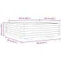 Massive Douglasie-Holz-Pflanzkübel 80x80x26,5 cm von , Töpfe und Pflanzgefäße - Ref: Foro24-847311, Preis: 89,82 €, Rabatt: %
