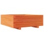 Jardinera de madera maciza de pino marrón cera 70x70x26,5 cm by , Pots and planters - Ref: Foro24-847305, Price: 88,50 €, Dis...