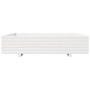 Jardinera de madera maciza de pino blanca 110x110x26,5 cm de , Maceteros y jardineras - Ref: Foro24-847324, Precio: 143,66 €,...