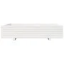 Jardinera de madera maciza de pino blanca 110x110x26,5 cm by , Pots and planters - Ref: Foro24-847324, Price: 128,03 €, Disco...