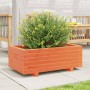 Jardinera de madera maciza de pino marrón cera 70x40x26,5 cm by , Pots and planters - Ref: Foro24-847330, Price: 69,45 €, Dis...