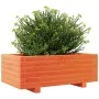Jardinera de madera maciza de pino marrón cera 70x40x26,5 cm de , Maceteros y jardineras - Ref: Foro24-847330, Precio: 68,76 ...