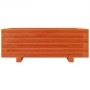 Jardinera de madera maciza de pino marrón cera 70x40x26,5 cm by , Pots and planters - Ref: Foro24-847330, Price: 69,45 €, Dis...
