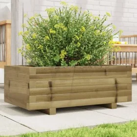 Imprägnierte Kiefernholz-Pflanzschale 70x40x26,5 cm von , Töpfe und Pflanzgefäße - Ref: Foro24-847332, Preis: 62,33 €, Rabatt: %