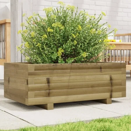 Jardinera de madera de pino impregnada 70x40x26,5 cm de , Maceteros y jardineras - Ref: Foro24-847332, Precio: 62,39 €, Descu...