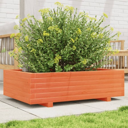 Massive Holzblumenkasten aus braun gewachster Kiefer 90x60x26,5 cm. von , Töpfe und Pflanzgefäße - Ref: Foro24-847345, Preis:...