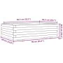 Massive Holzblumenkasten aus braun gewachster Kiefer 90x60x26,5 cm. von , Töpfe und Pflanzgefäße - Ref: Foro24-847345, Preis:...