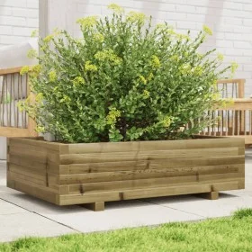 Imprägnierte Kiefernholz-Pflanzschale 90x60x26,5 cm von , Töpfe und Pflanzgefäße - Ref: Foro24-847347, Preis: 87,28 €, Rabatt: %