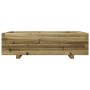 Jardinera de madera de pino impregnada 90x60x26,5 cm by , Pots and planters - Ref: Foro24-847347, Price: 88,20 €, Discount: %