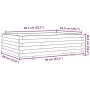 Jardinera de madera de pino impregnada 90x60x26,5 cm by , Pots and planters - Ref: Foro24-847347, Price: 87,28 €, Discount: %